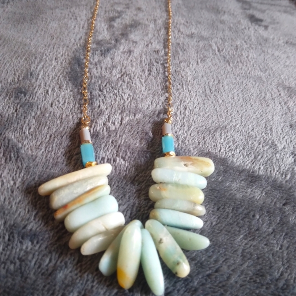 Amazonite Natural stone necklace